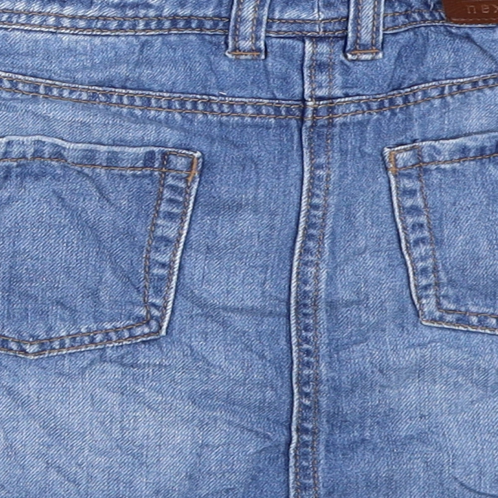NEXT Girls Blue  Denim Mini Skirt Size 10 Years