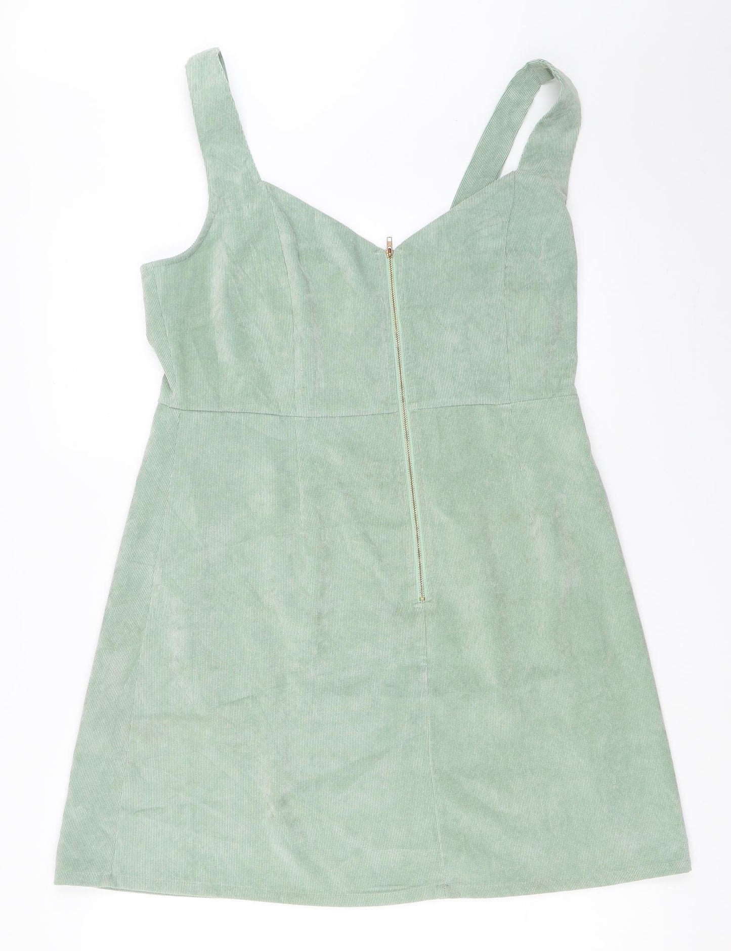Missguided Womens Green  Corduroy Mini  Size 14
