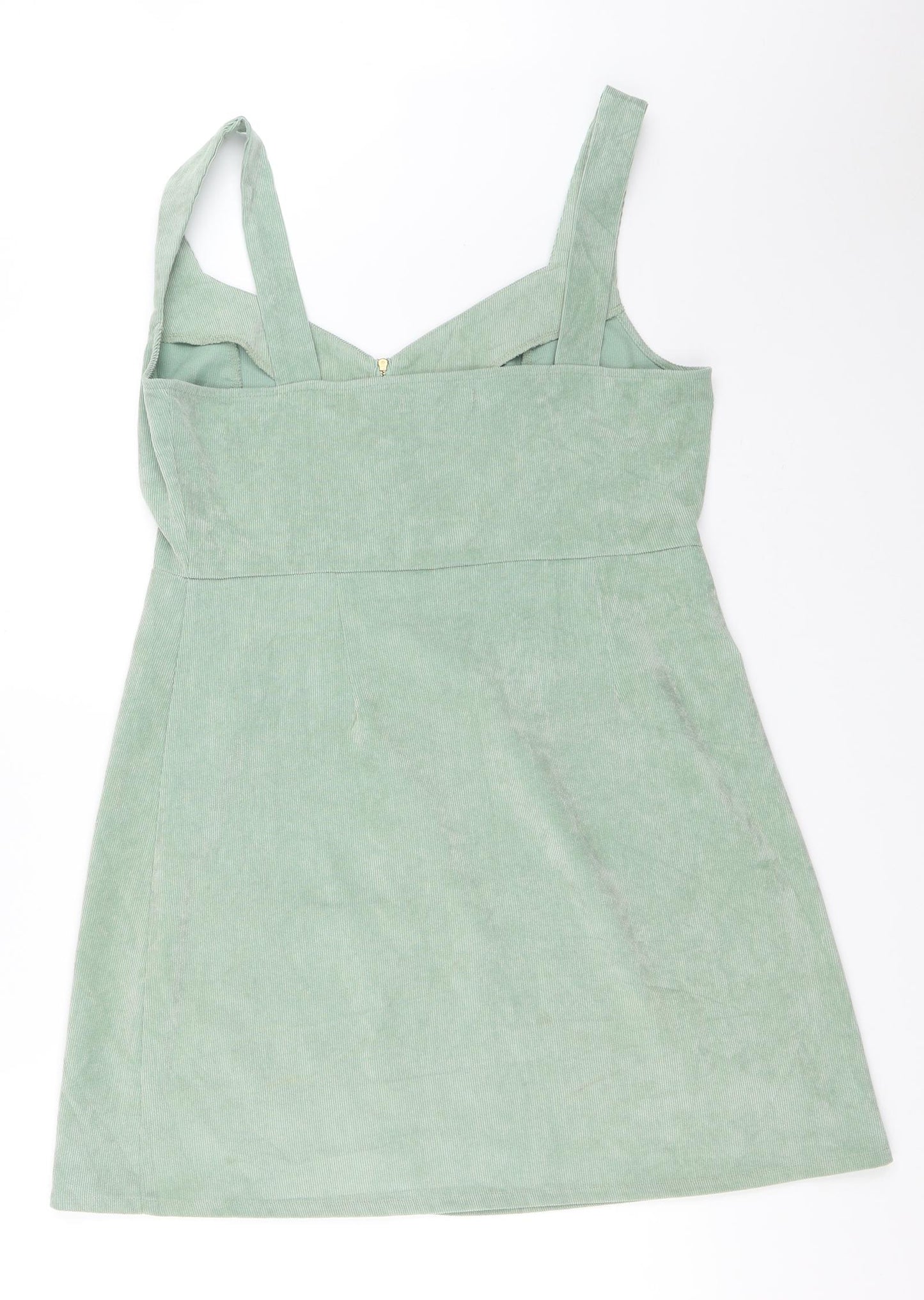 Missguided Womens Green  Corduroy Mini  Size 14