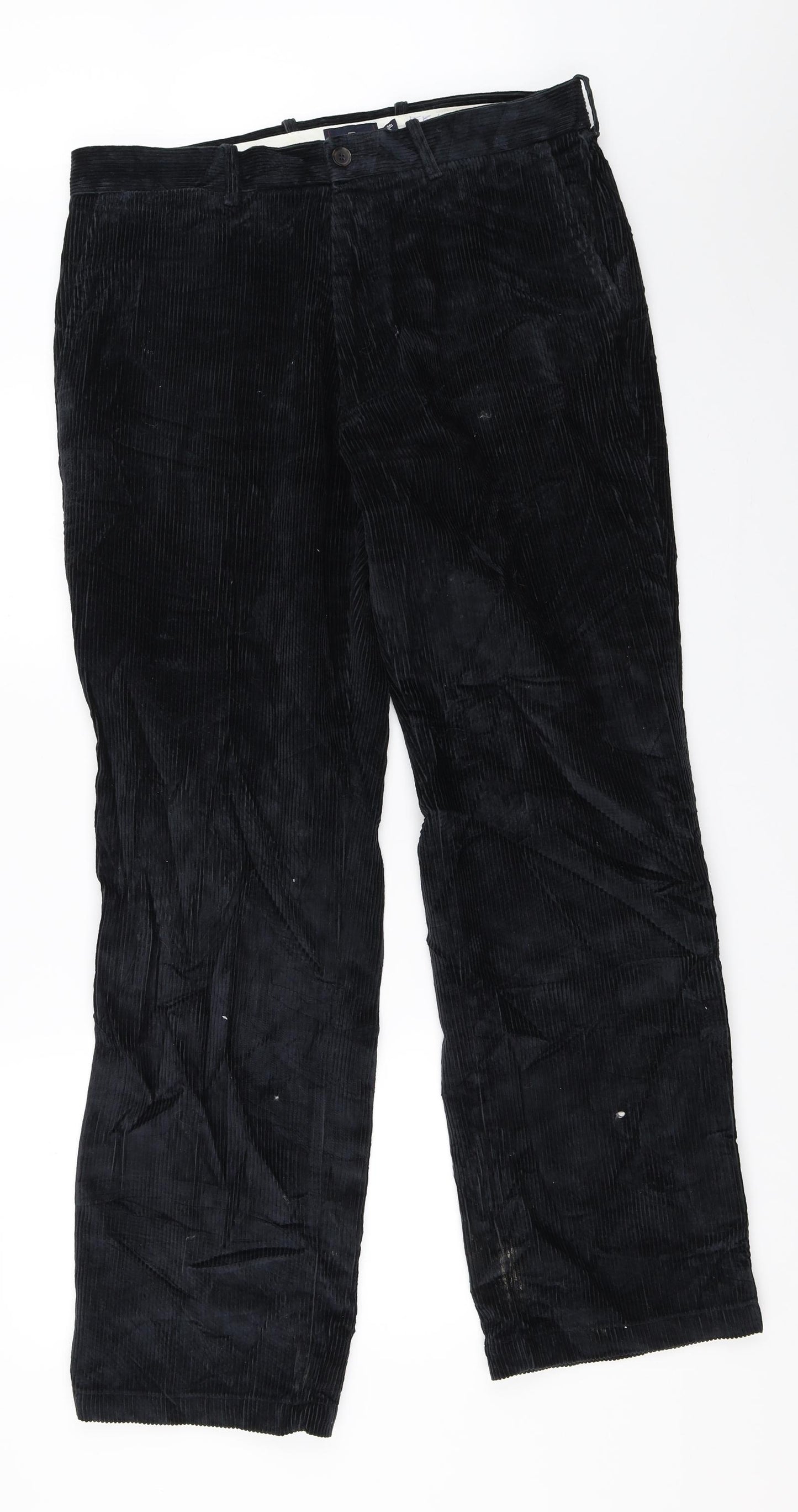 Blue Harbour Mens Blue  Corduroy Trousers  Size 34 in L31 in