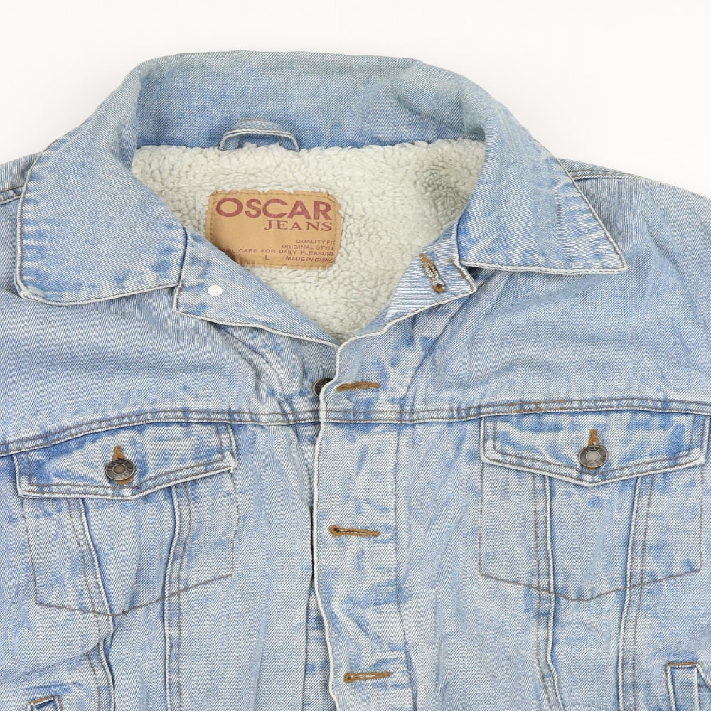 Oscar Mens Blue  Denim Jacket  Size L