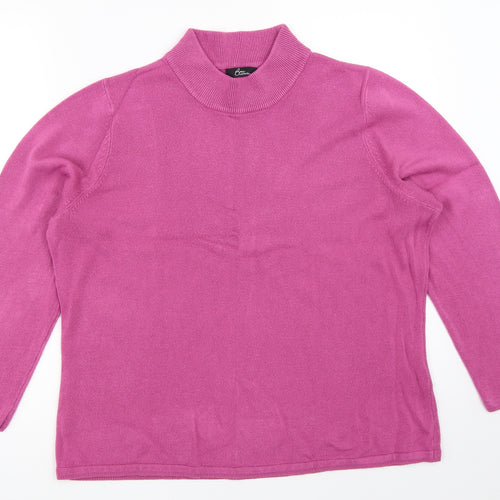 Bm Collection Womens Pink   Pullover Jumper Size L