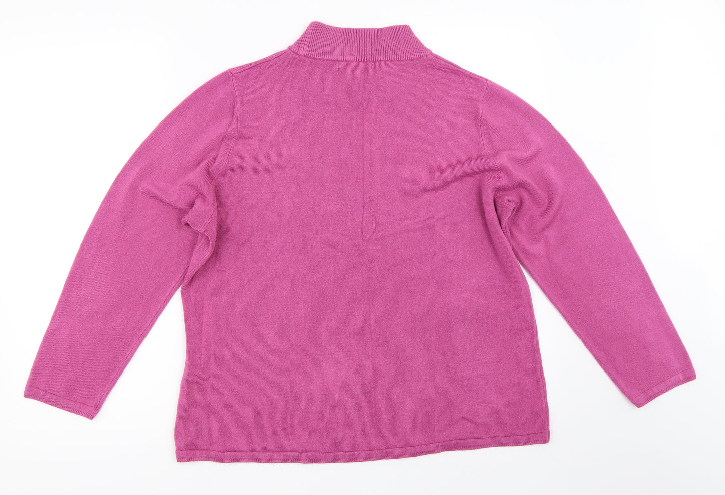 Bm Collection Womens Pink   Pullover Jumper Size L
