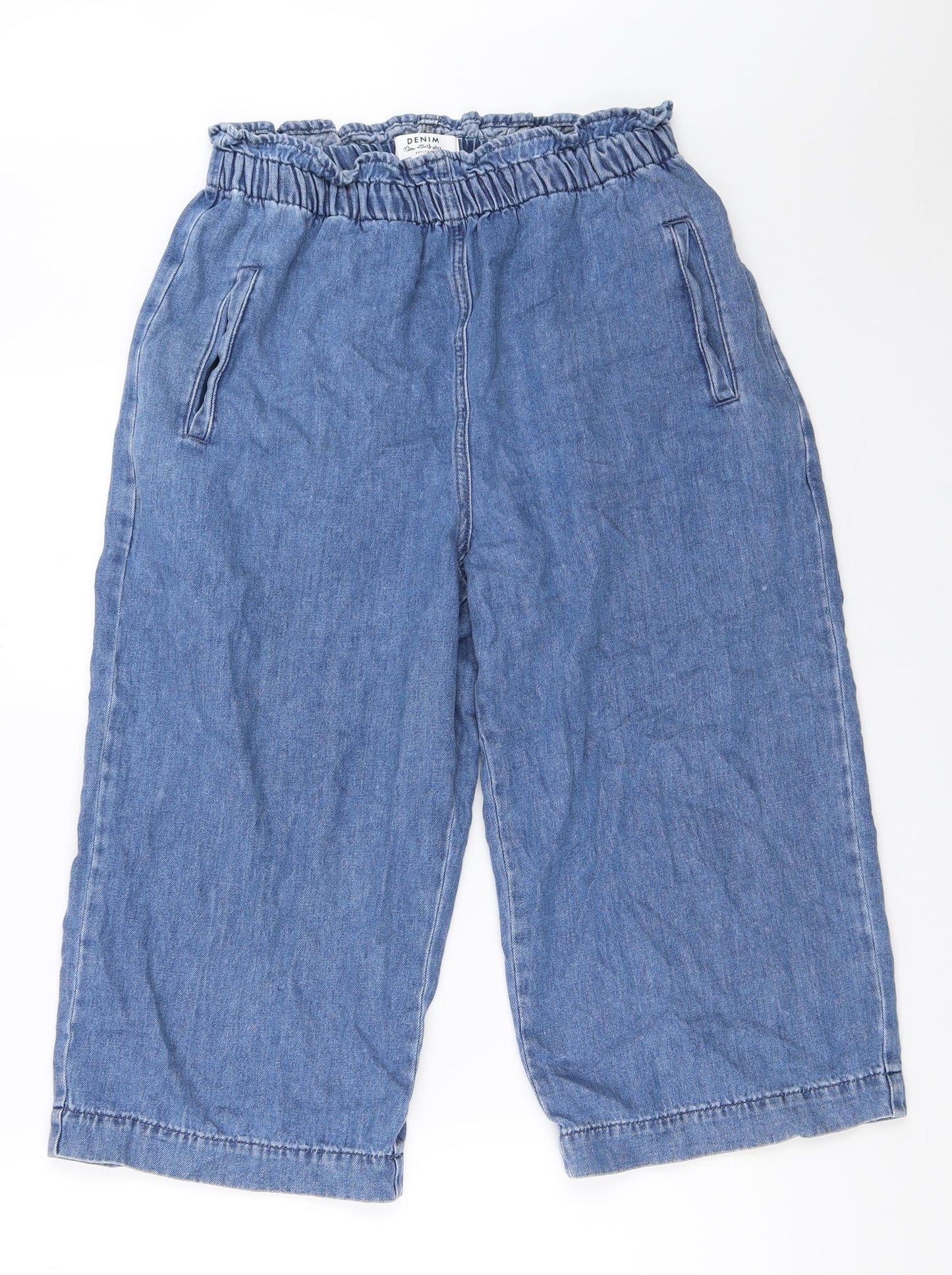 Miss Selfridge Womens Blue  Denim Cropped Jeans Size 12