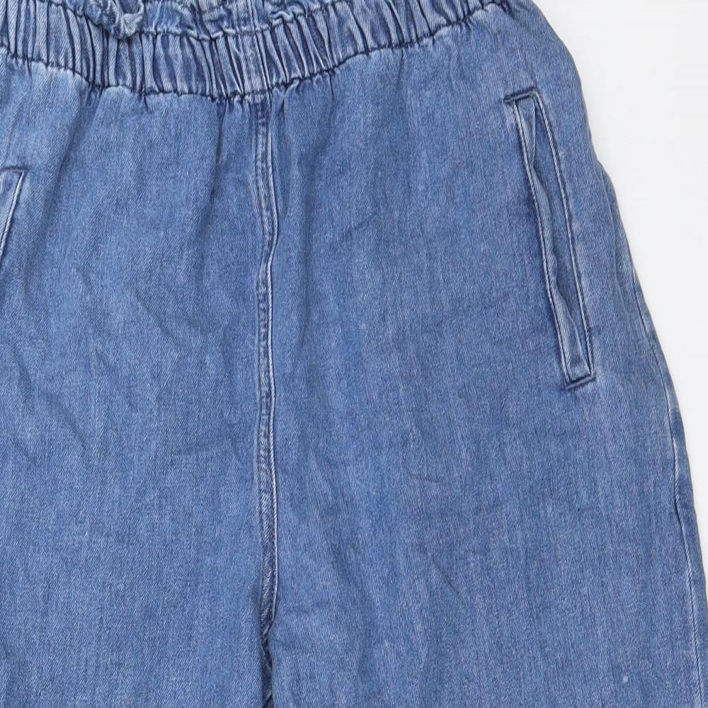 Miss Selfridge Womens Blue  Denim Cropped Jeans Size 12