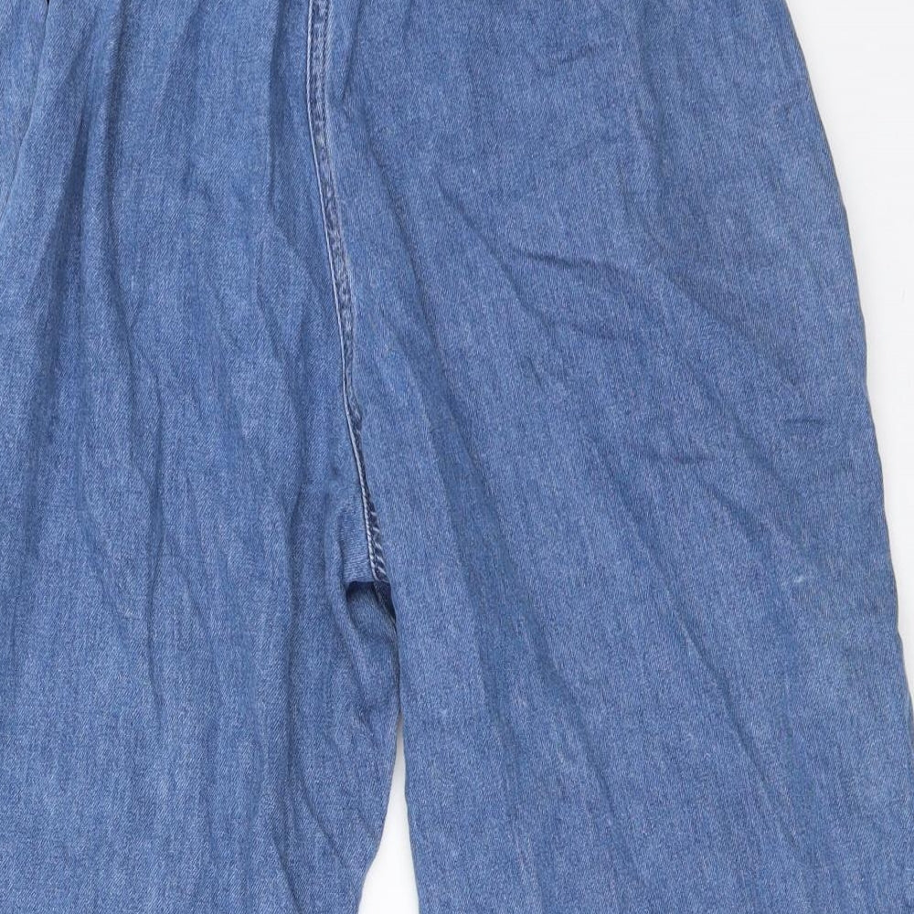 Miss Selfridge Womens Blue  Denim Cropped Jeans Size 12