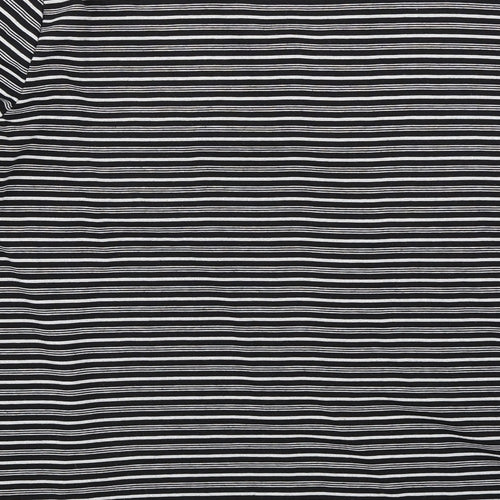 BM Womens Black Striped  Pullover Jumper Size L
