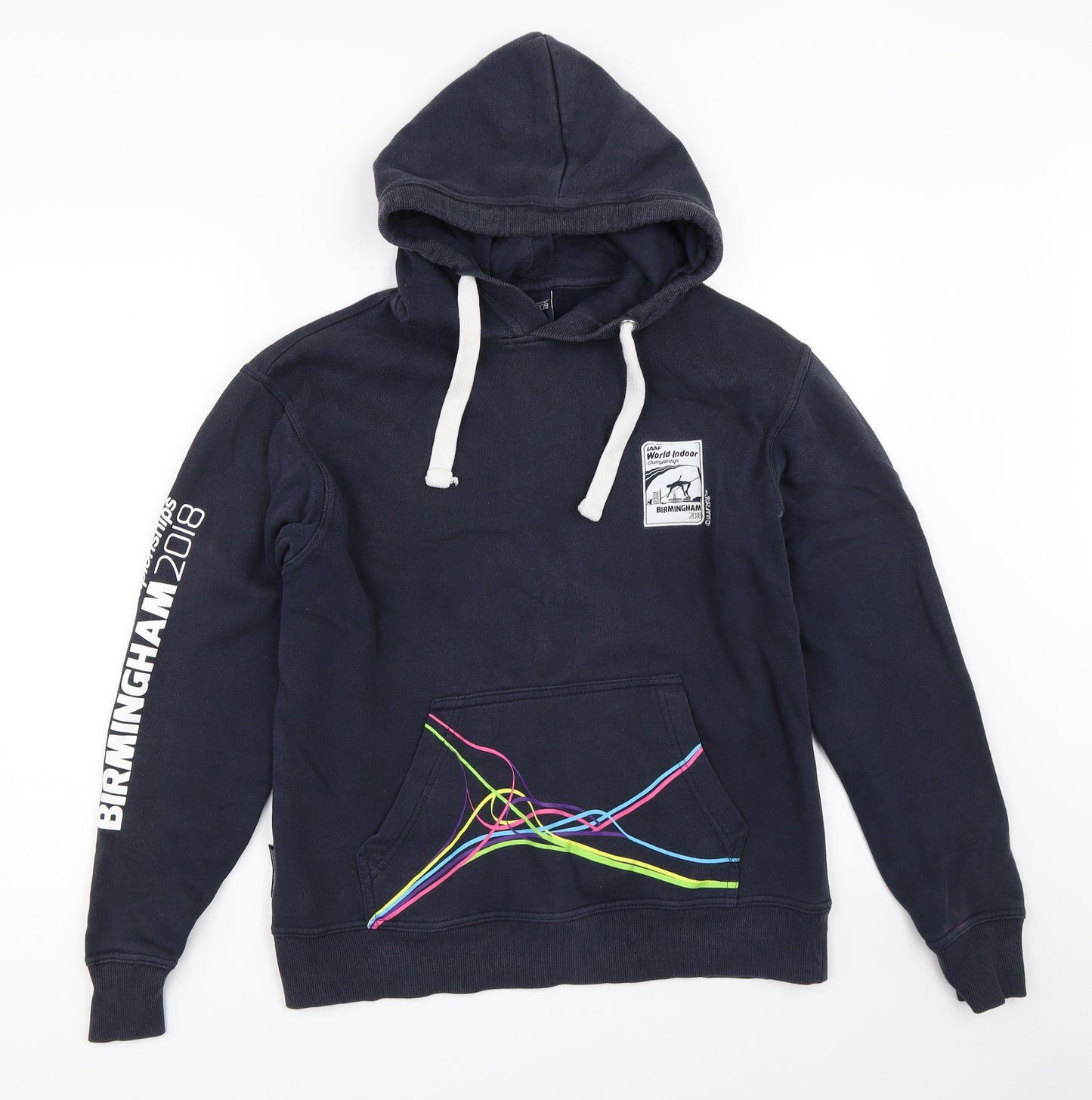 Preworn Womens Blue   Pullover Hoodie Size S  - world indoor championships 2018