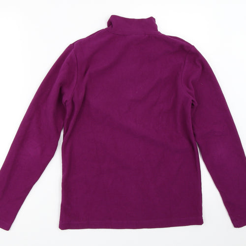 Mountain Warehouse Girls Purple  Fleece Henley Sweatshirt Size 11-12 Years
