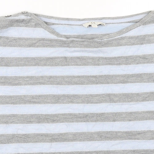 Country Casuals Womens Grey Striped  Pullover Jumper Size XL