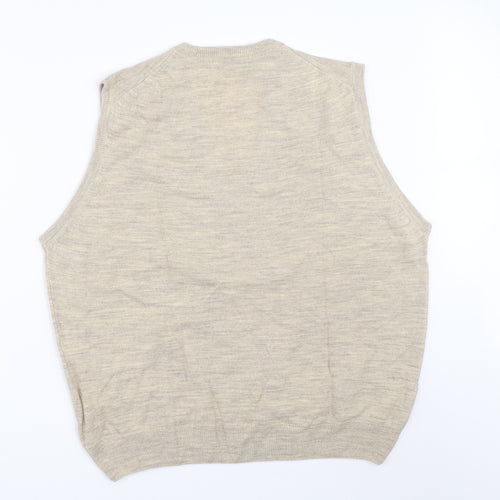MC Casuals Mens Beige   Vest Jumper Size L