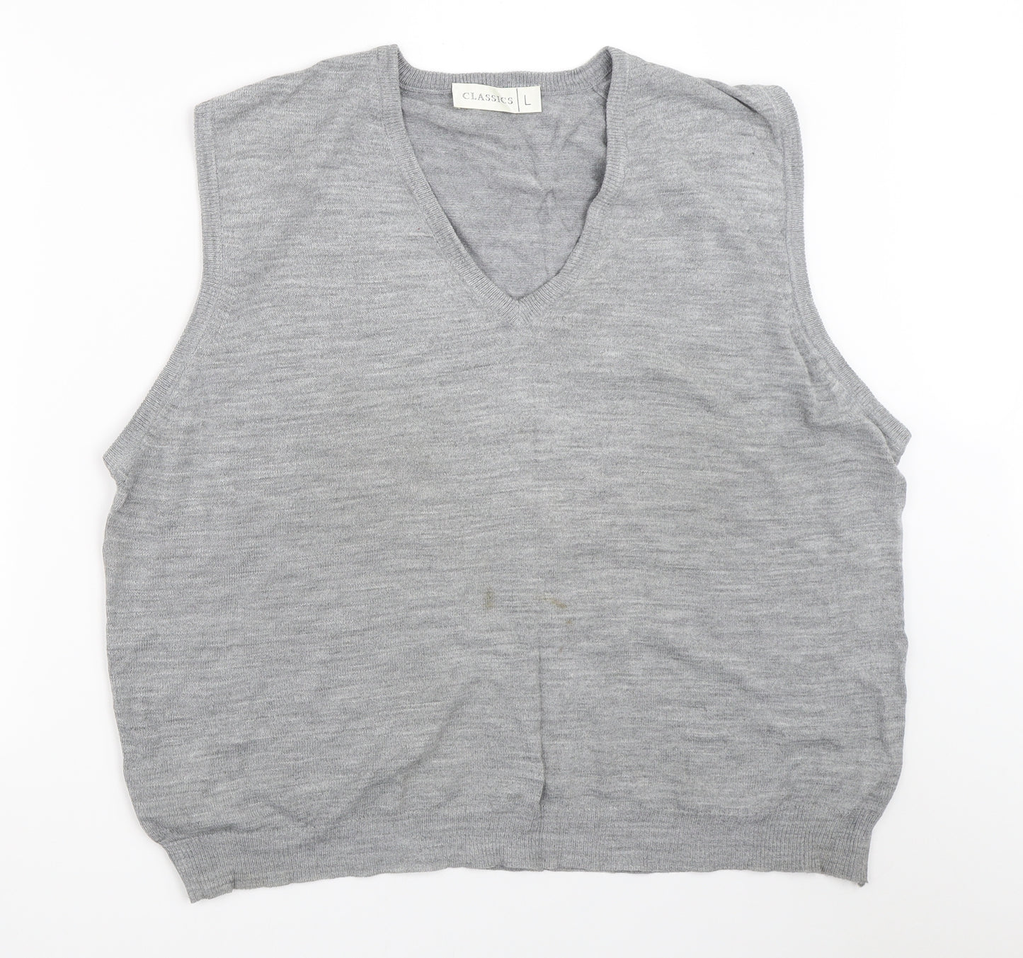 Classics Mens Grey   Vest Jumper Size L
