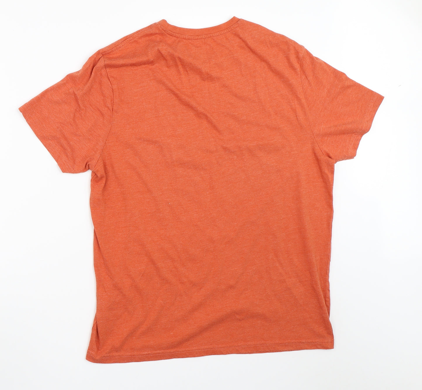 George Mens Orange    T-Shirt Size M  - halloween pumpkin
