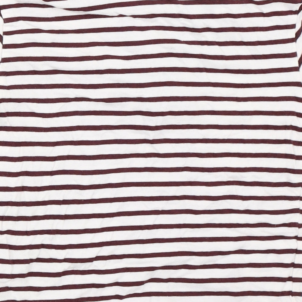 NEXT Boys White Striped  Basic T-Shirt Size 2-3 Years