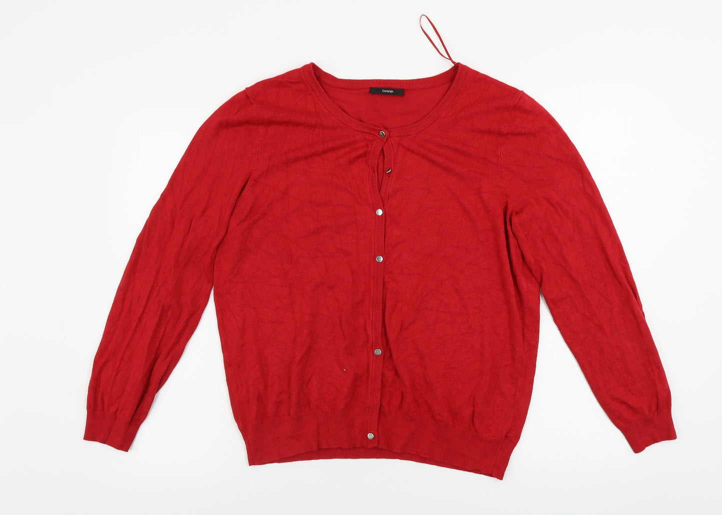 George  Womens Red   Cardigan Jumper Size 16