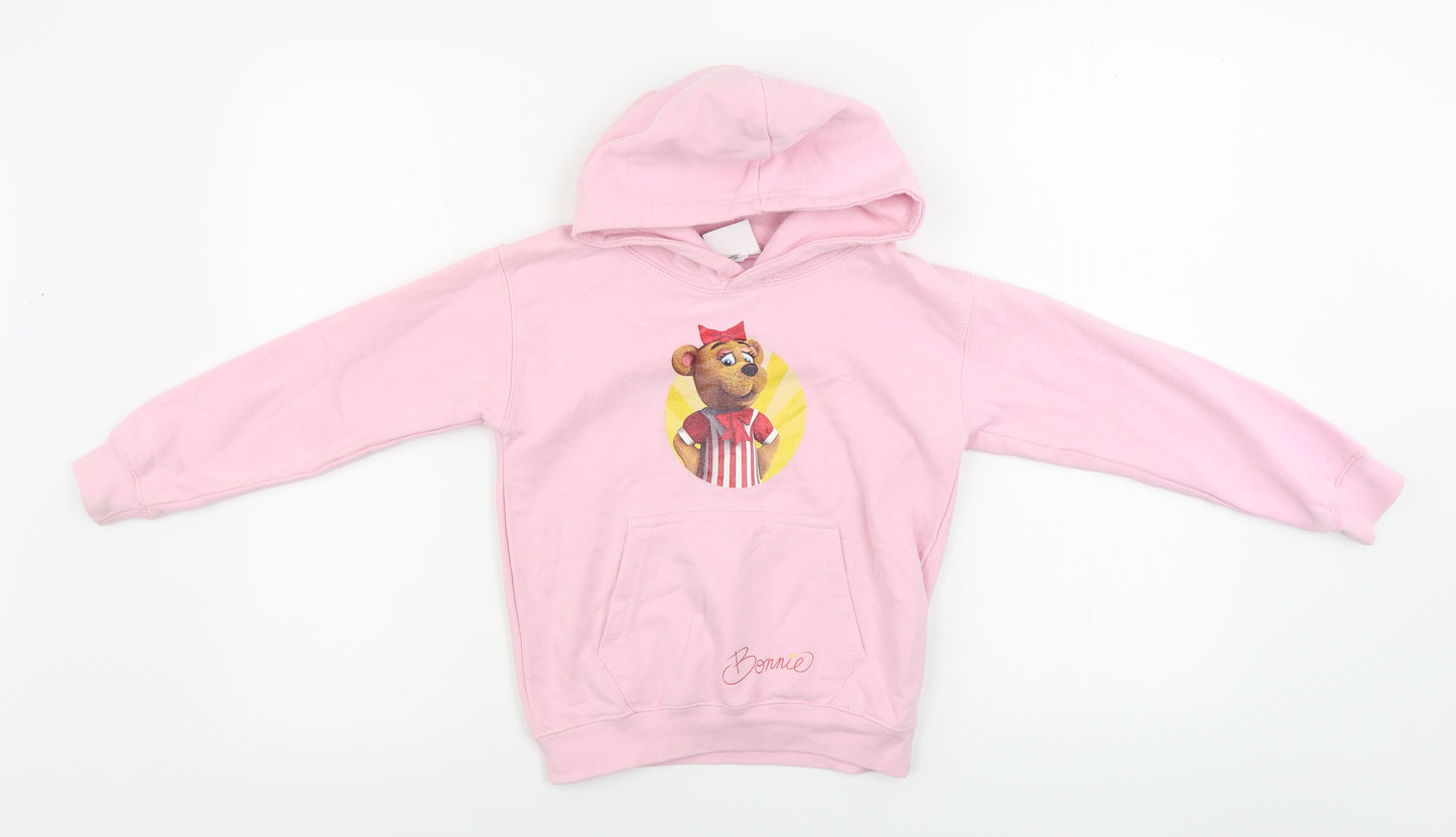 bonnie Girls Pink   Pullover Hoodie Size 5-6 Years
