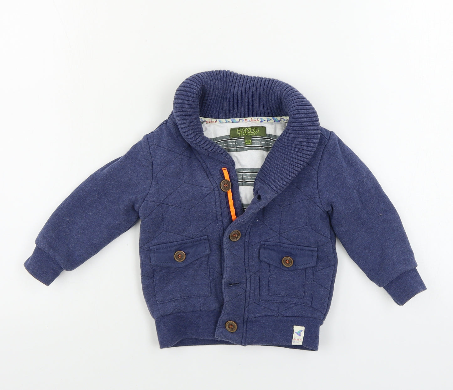 Ted Baker  Boys Blue   Cardigan Jumper Size 18-24 Months