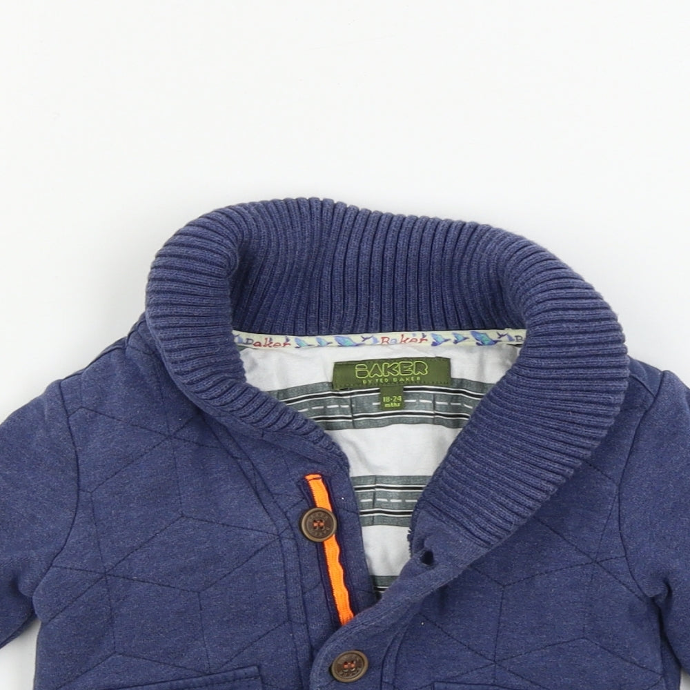 Ted Baker  Boys Blue   Cardigan Jumper Size 18-24 Months
