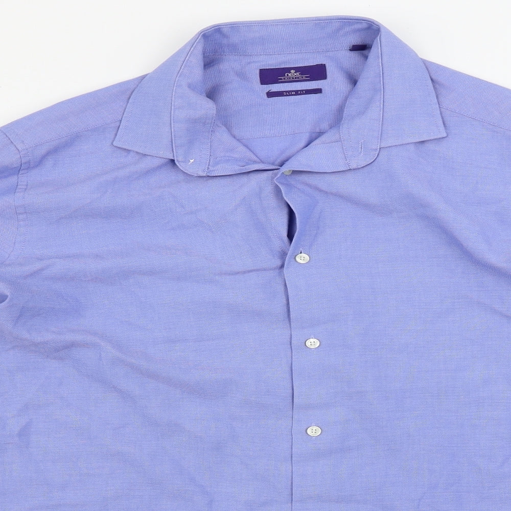 NEXT  Mens Blue    Button-Up Size 16