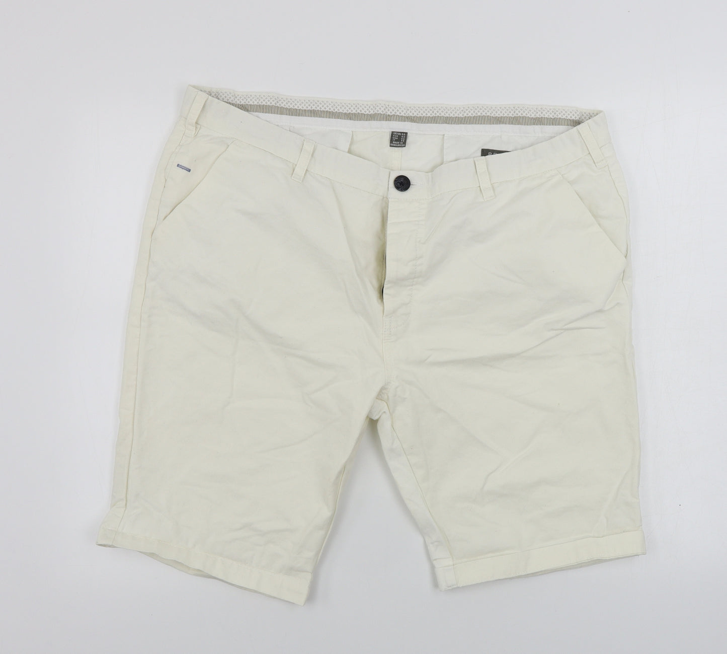 Primark  Mens White   Chino Shorts Size 40 in