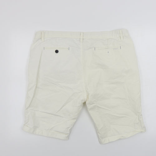 Primark  Mens White   Chino Shorts Size 40 in