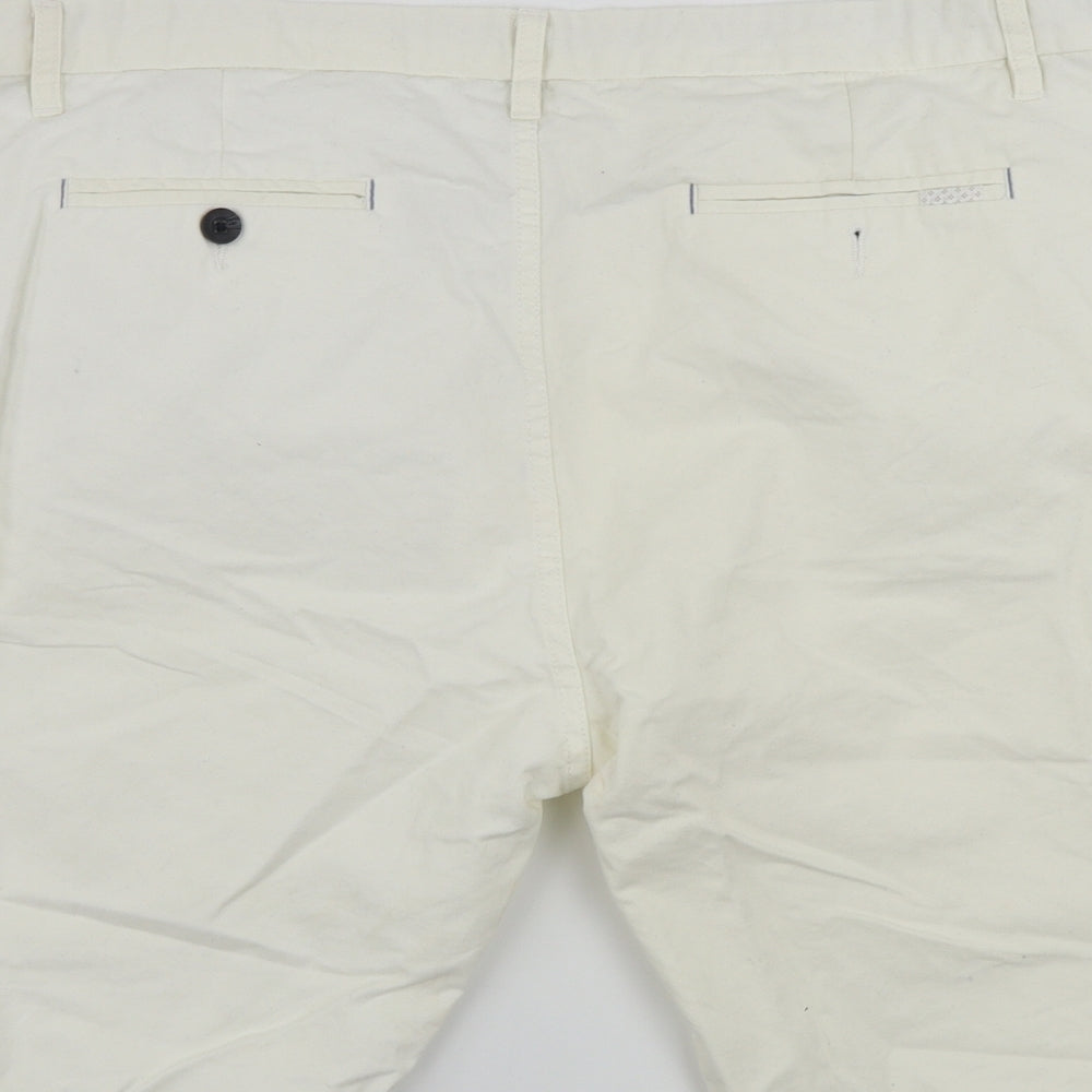 Primark  Mens White   Chino Shorts Size 40 in
