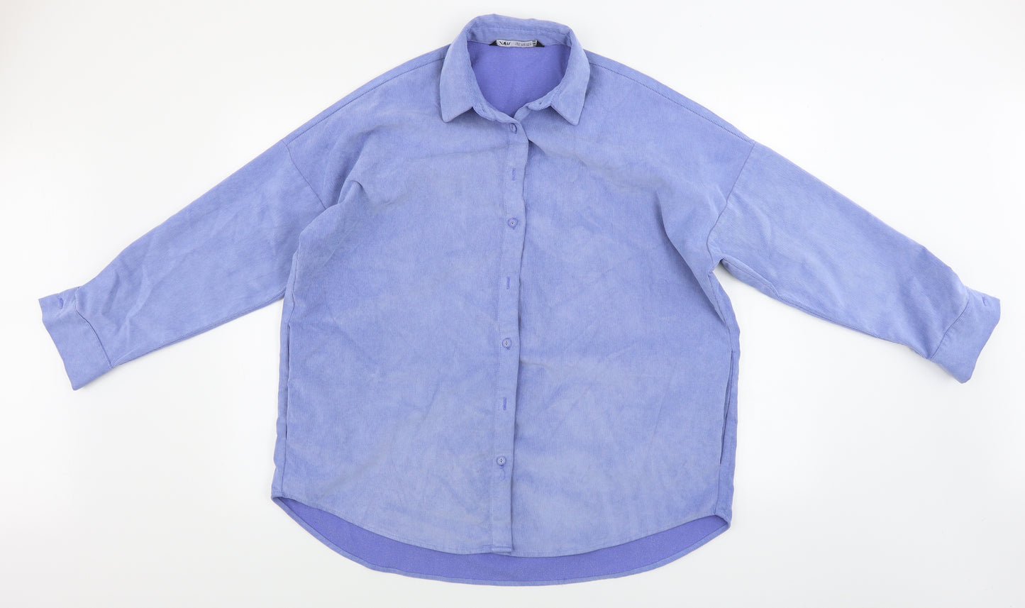 Zara Womens Blue   Basic Button-Up Size S