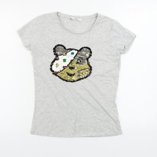 George  Womens Grey   Basic T-Shirt Size XS