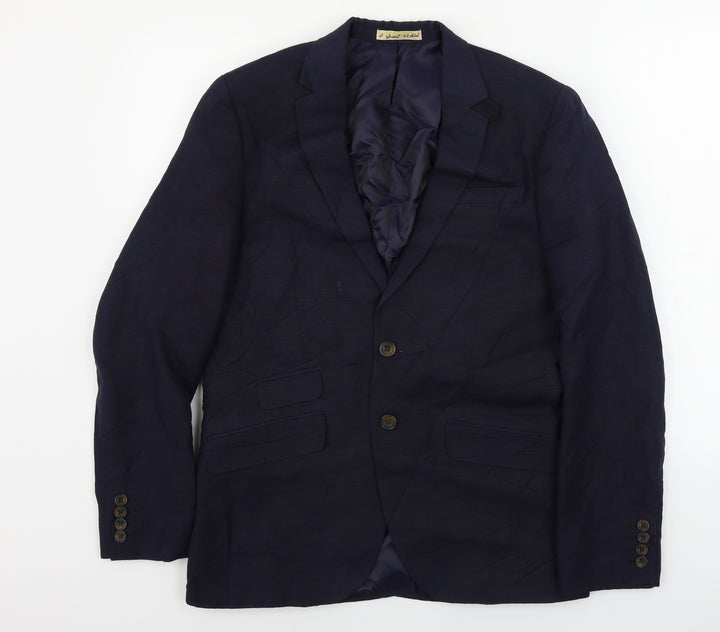 hammond & co Mens Blue Jacket Blazer Size 38