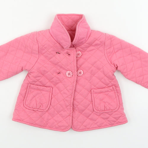 Nutmeg Girls Pink   Cardigan Jumper Size 6-9 Months