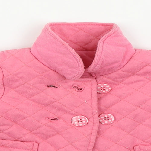 Nutmeg Girls Pink   Cardigan Jumper Size 6-9 Months