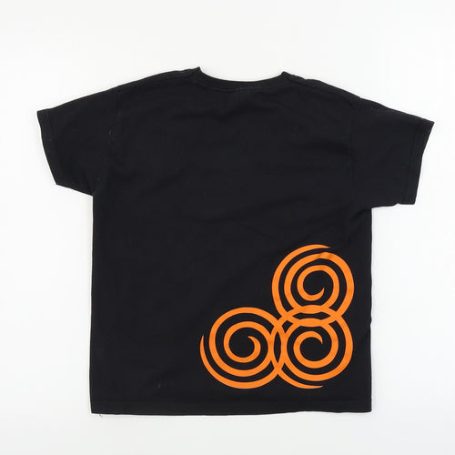Fruit of the Loom  Girls Black   Basic T-Shirt Size 7-8 Years