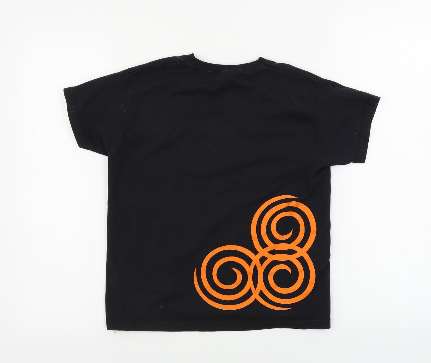 Fruit of the Loom  Girls Black   Basic T-Shirt Size 7-8 Years