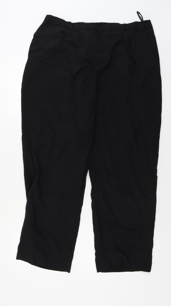 Bonmarché Womens Black Trousers Size 22 L28 in