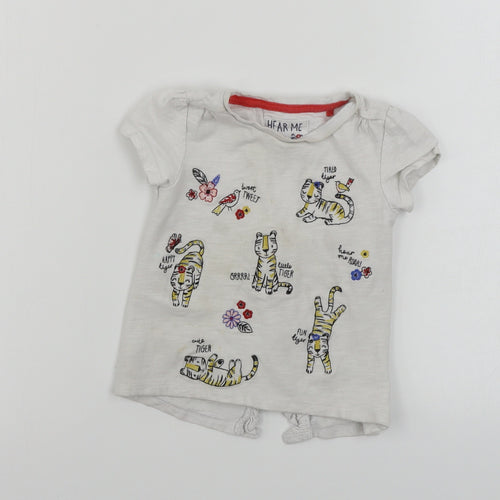 TU Boys White   Basic T-Shirt Size 2-3 Years