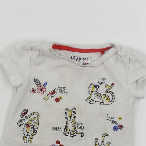 TU Boys White   Basic T-Shirt Size 2-3 Years