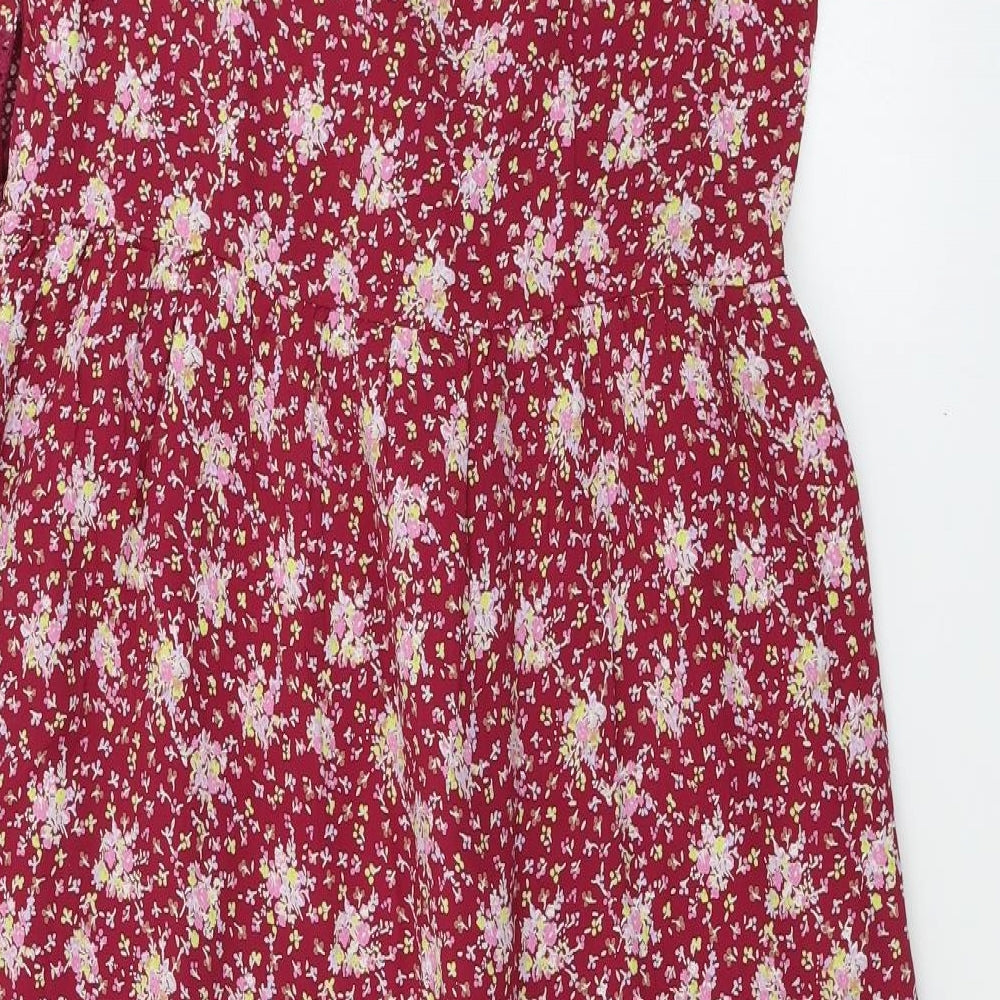 RR Womens Purple Floral  A-Line  Size 14