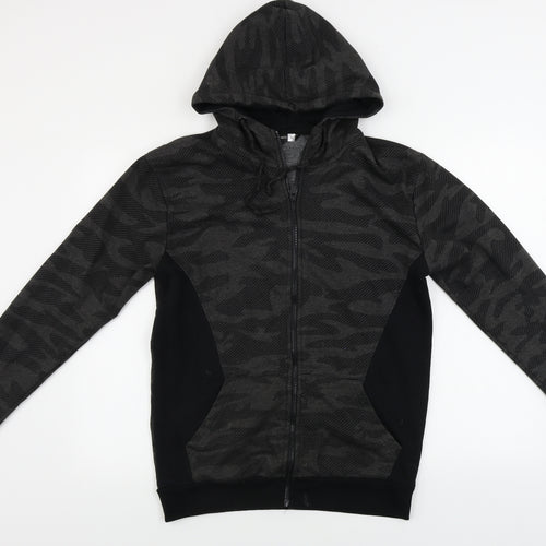 pep&co Mens Black   Full Zip Hoodie Size S