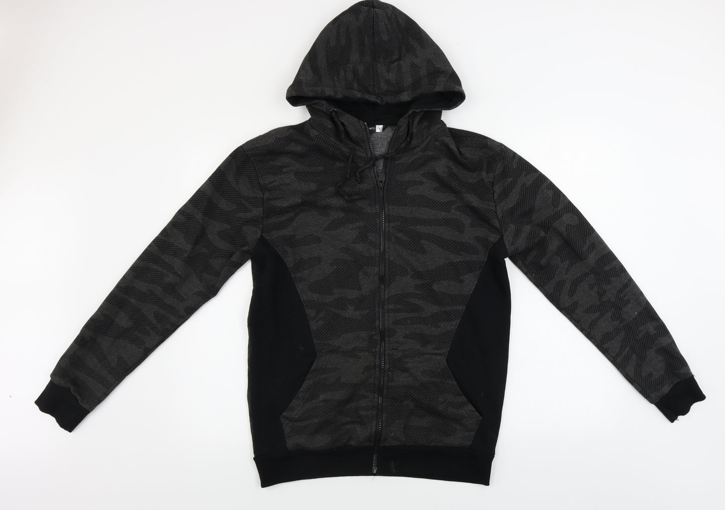 pep&co Mens Black   Full Zip Hoodie Size S