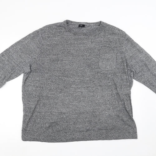 tesco Mens Grey   Pullover Sweatshirt Size 3XL