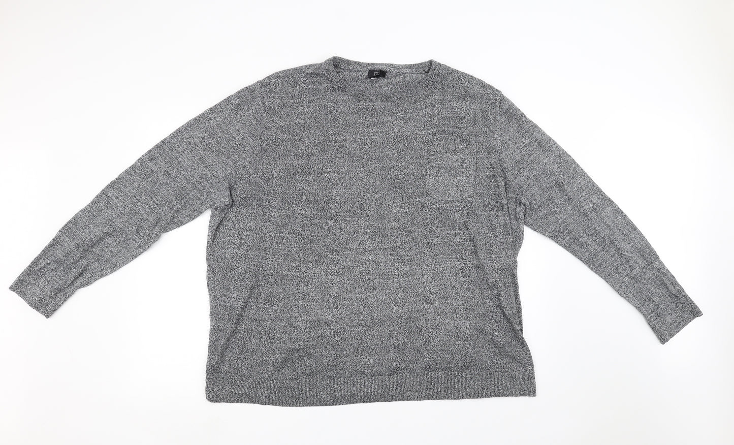 tesco Mens Grey   Pullover Sweatshirt Size 3XL