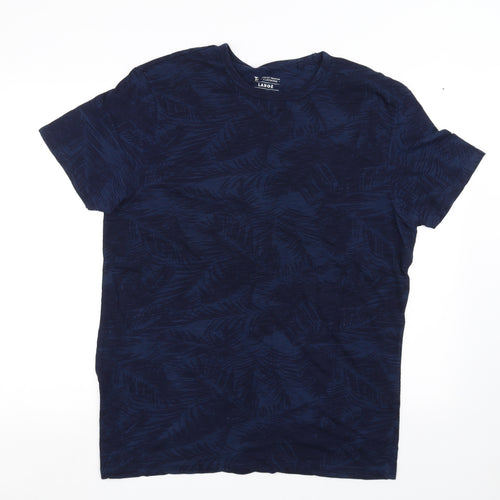Sainsburys  Mens Blue Camouflage   T-Shirt Size L