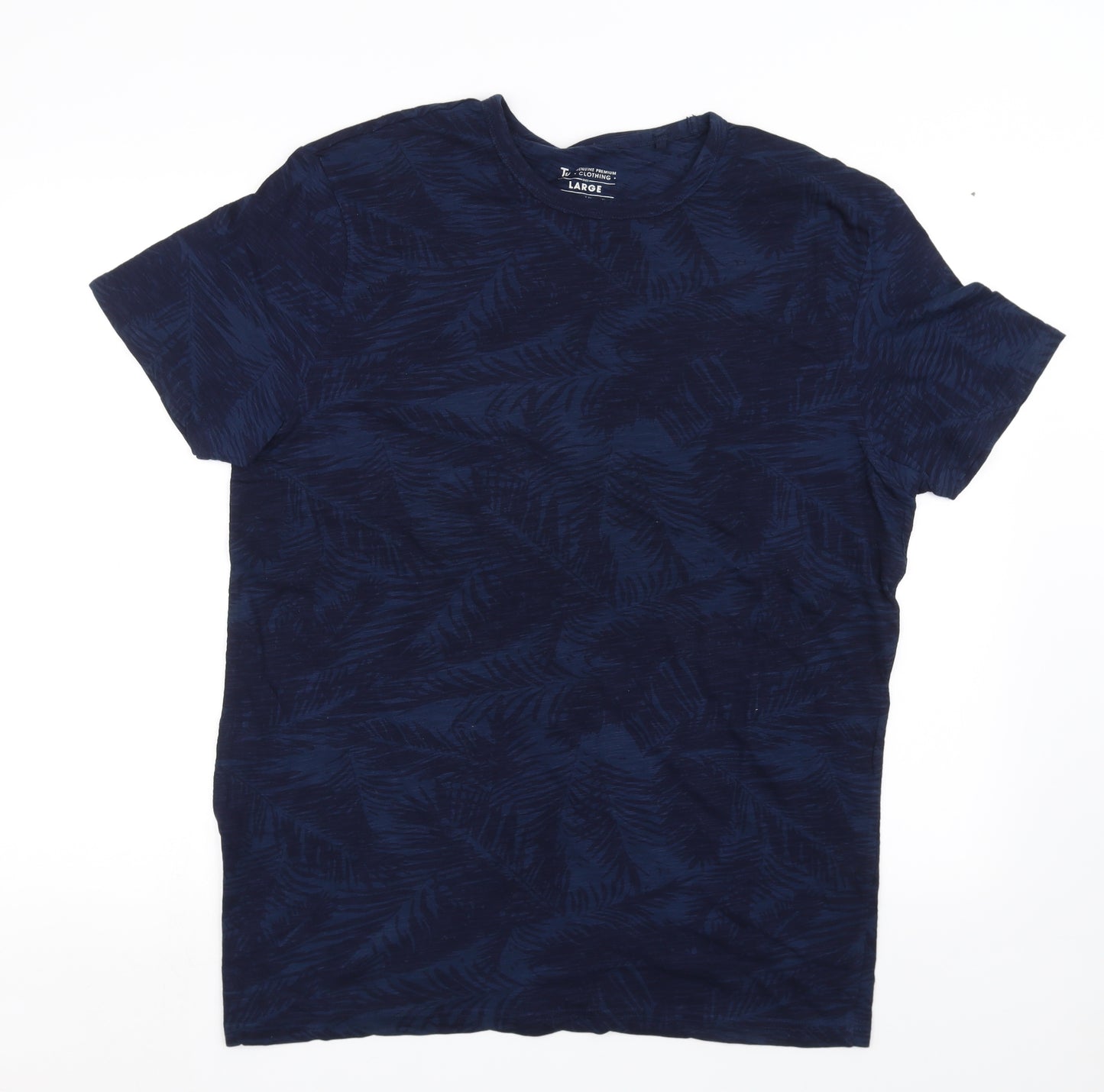 Sainsburys  Mens Blue Camouflage   T-Shirt Size L