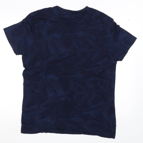 Sainsburys  Mens Blue Camouflage   T-Shirt Size L