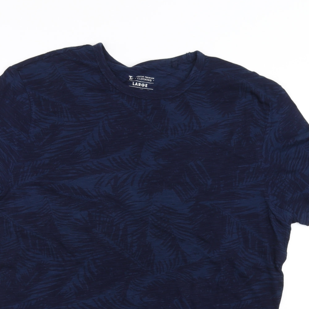 Sainsburys  Mens Blue Camouflage   T-Shirt Size L