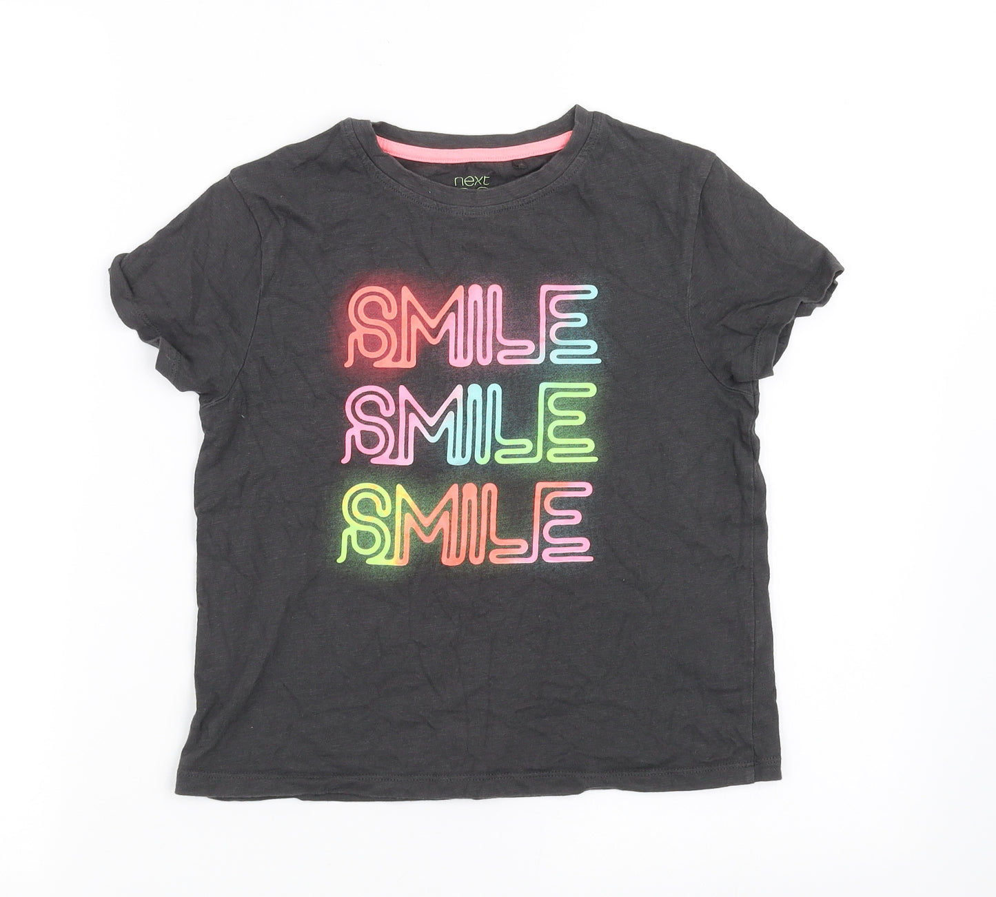 NEXT Girls Black   Basic T-Shirt Size 8 Years
