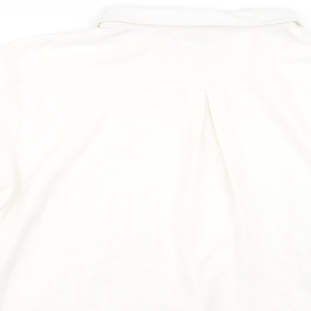 In the Style Womens White   Basic Button-Up Size 20