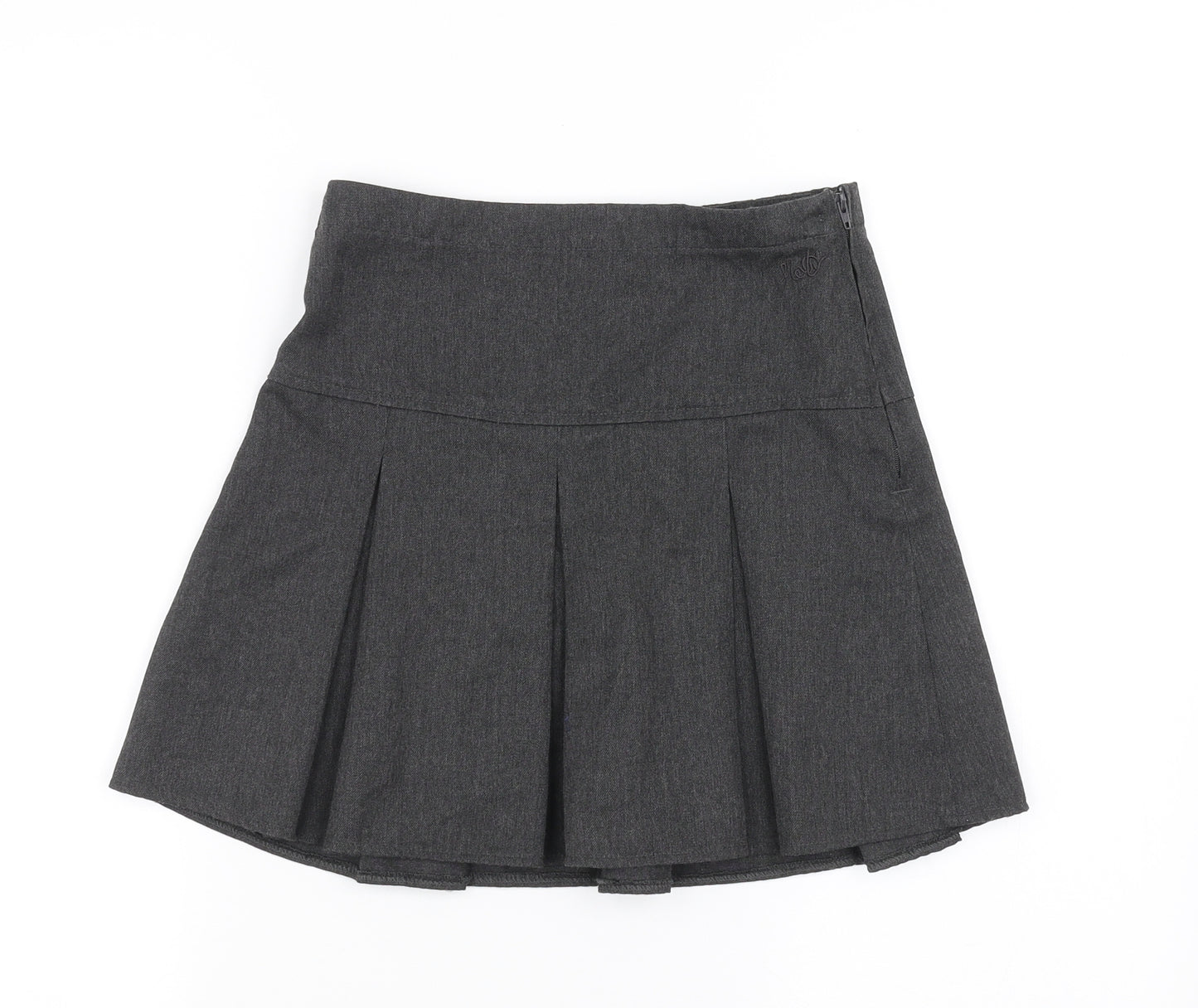 NEXT Girls Grey   Pleated Skirt Size 9 Years