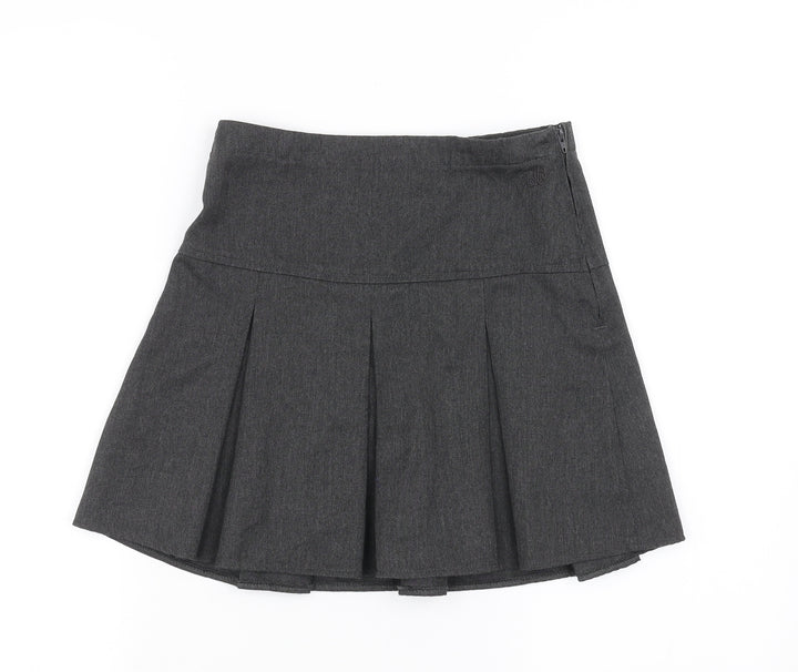 NEXT Girls Grey   Pleated Skirt Size 9 Years