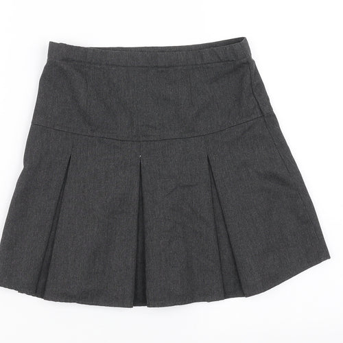 NEXT Girls Grey   Pleated Skirt Size 9 Years